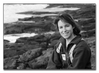 Carol at Fogarty Creek